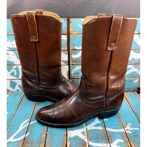 Vintage Red Wings Men's Size 9.5B Moto/Western Brown leather Boots